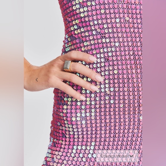 Retrofete MARIE SEQUIN CROCHET DRESS - Picture 5 of 5